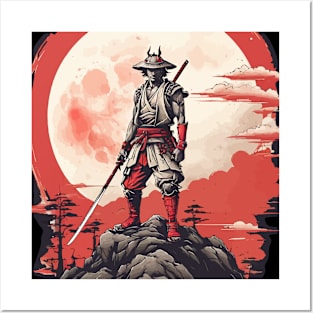 Japanese warrior Posters and Art